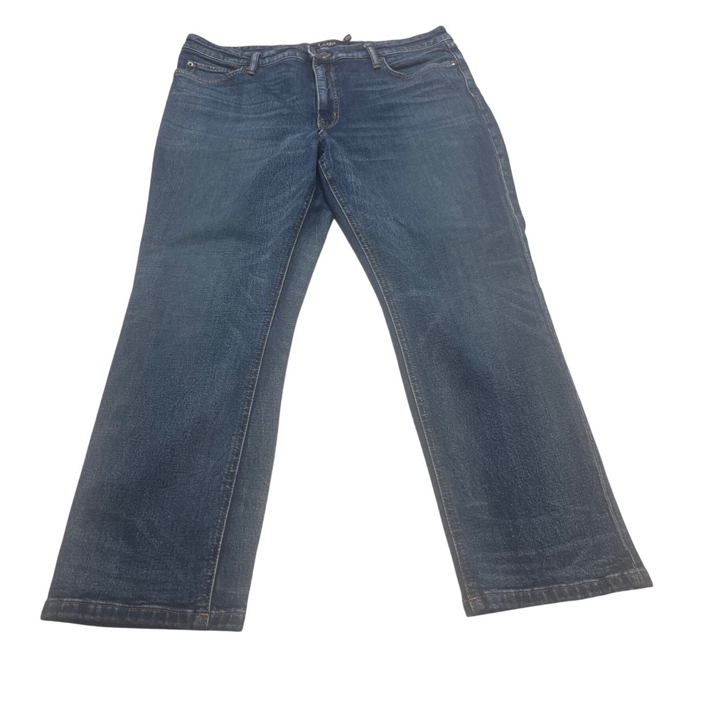Lauren Ralph Lauren Womens Straight Leg Jeans Blue Dark Wash Size 16